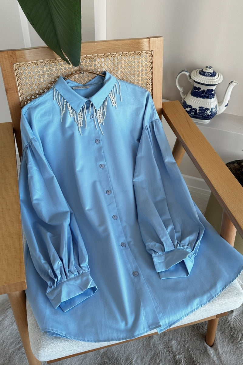 Pearl Collar Tunic