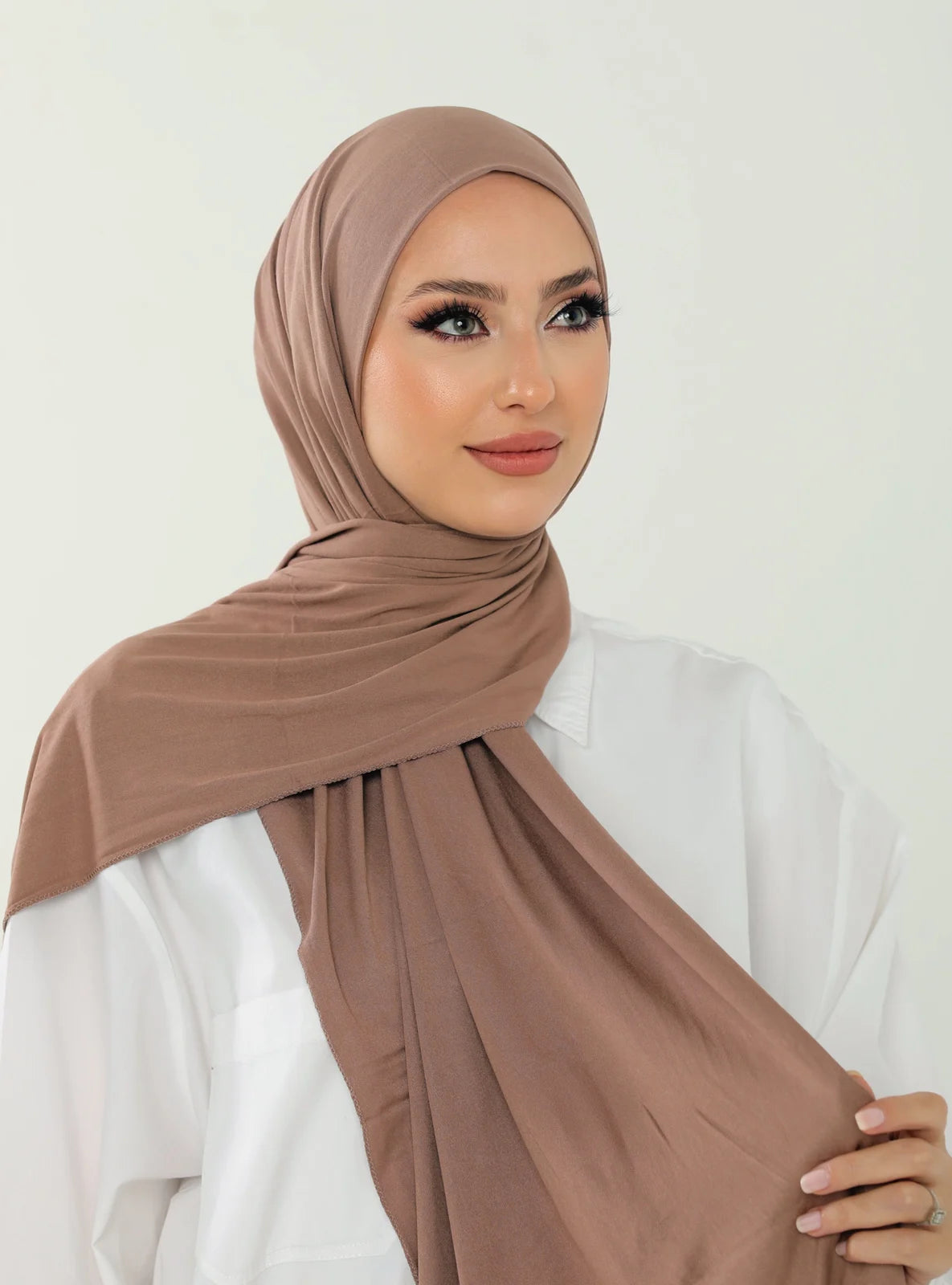 Jersey Hijab - Light Brown