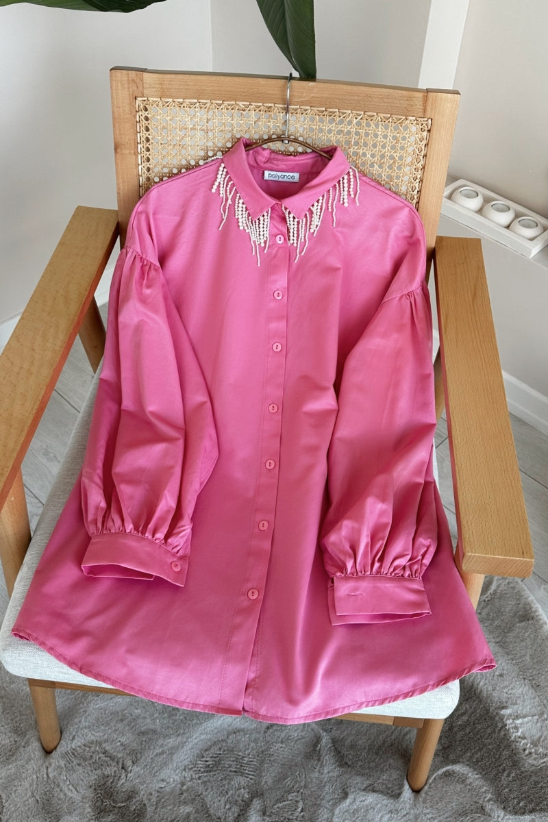 Pearl Collar Tunic