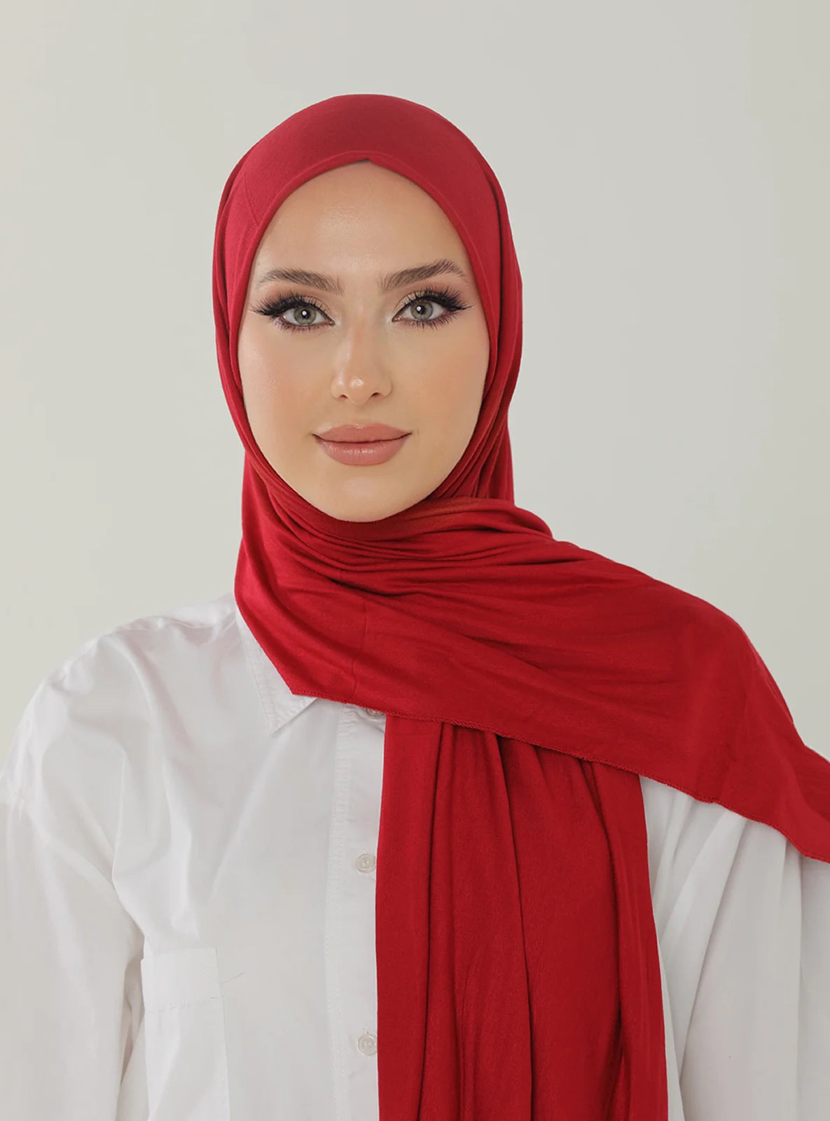 Jersey Hijab - Red