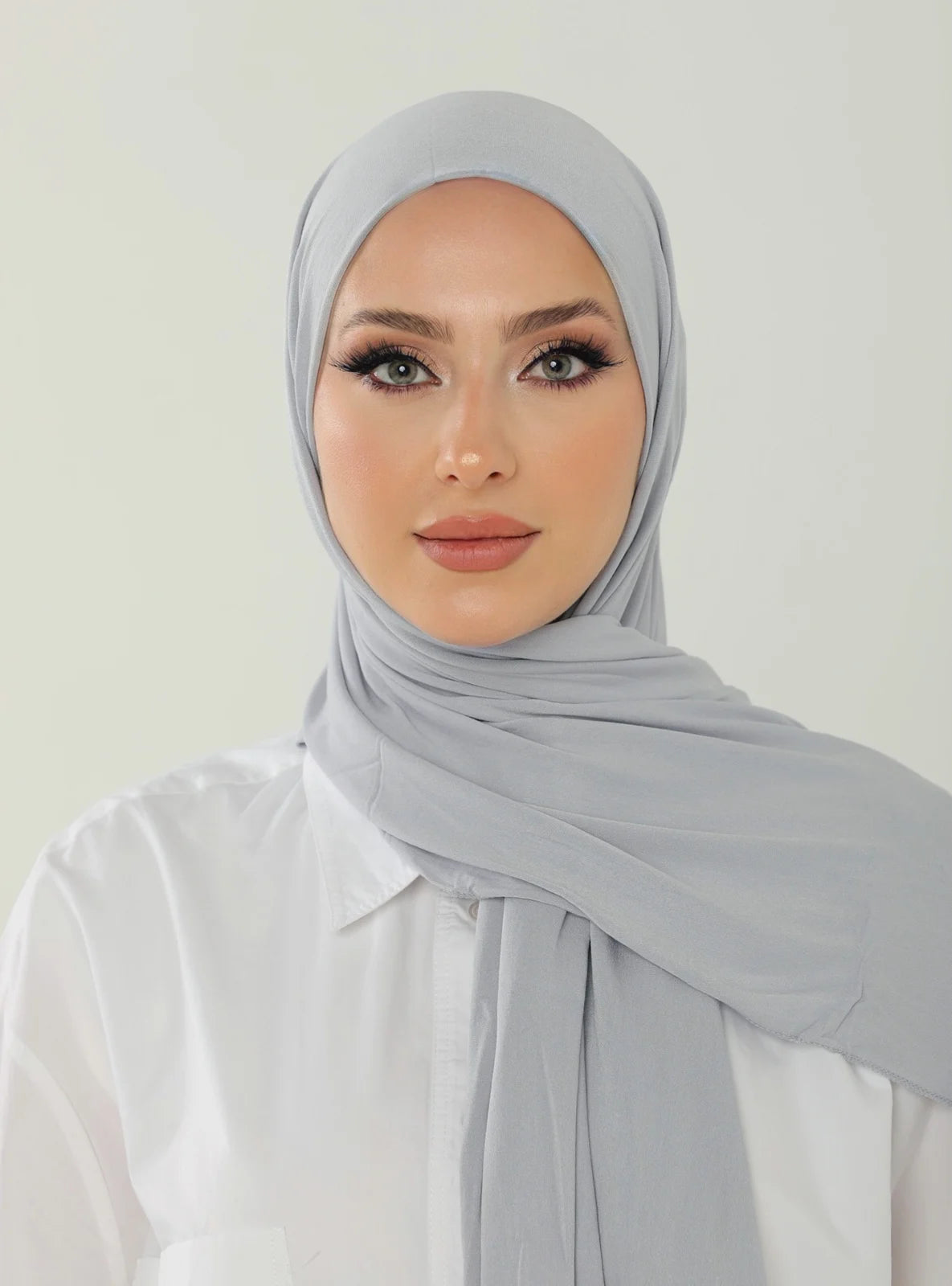 Jersey Hijab - Light Gray