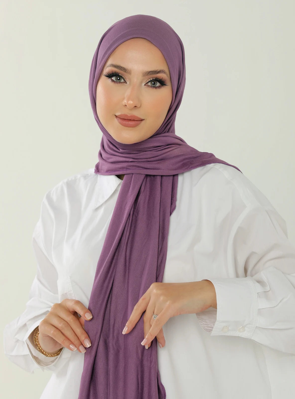 Jersey Hijab - Purple