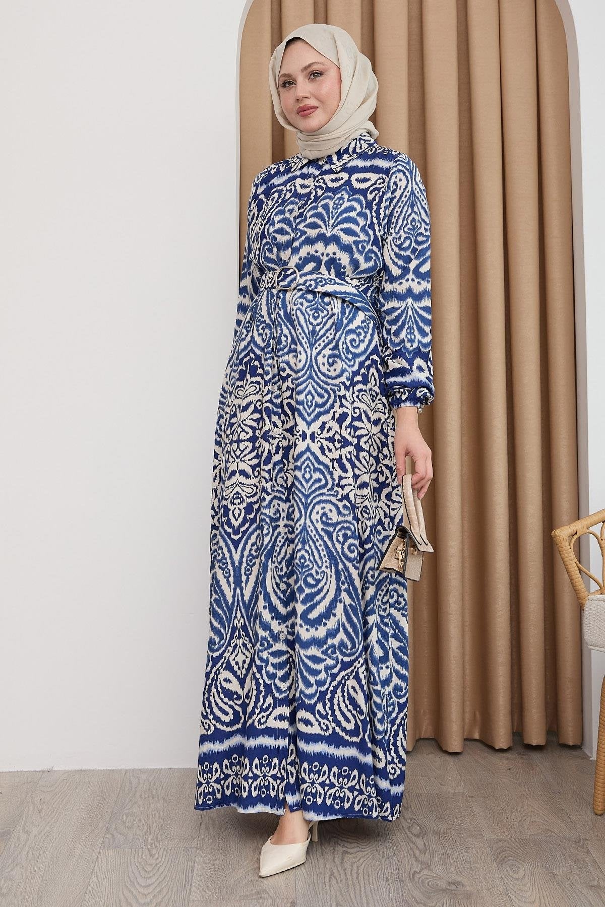 Sude Dress in Blue