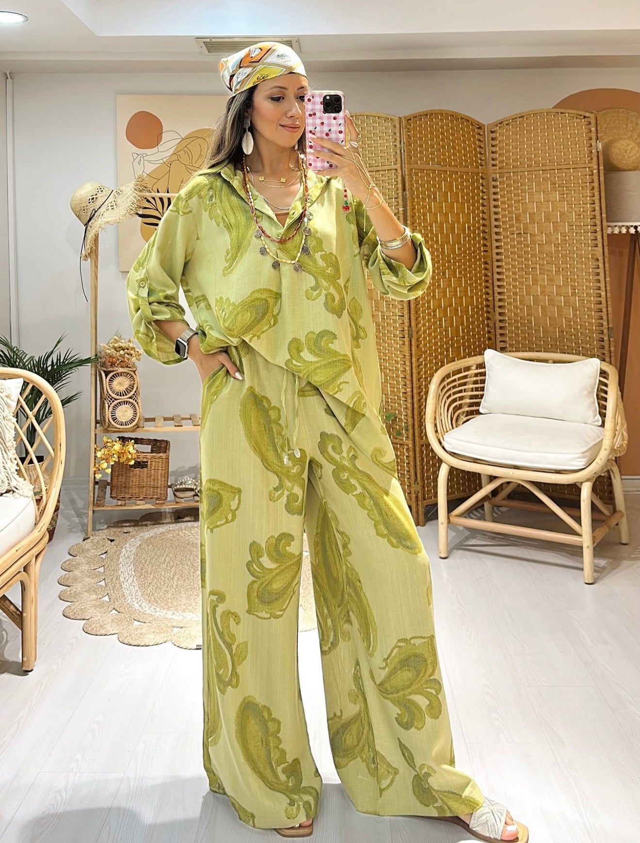 Bohemian Pistachio Set