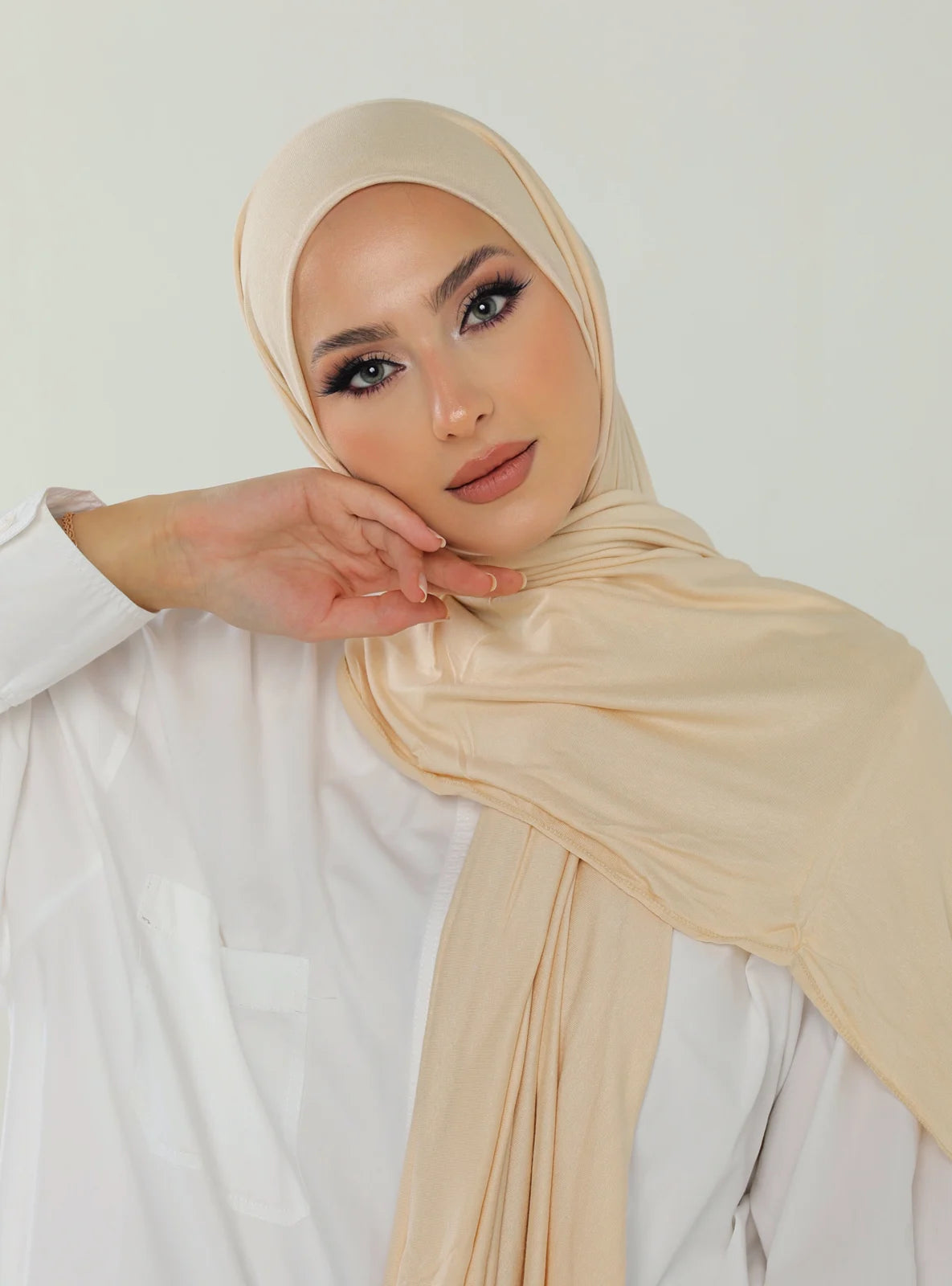 Jersey Hijab - Warm Beige