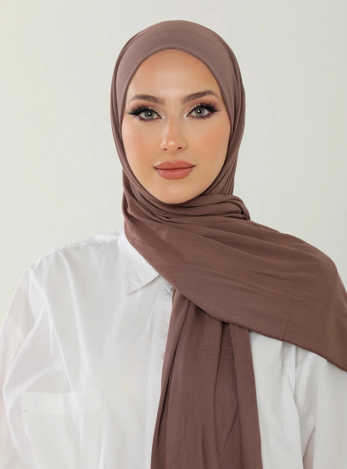 Jersey Hijab - Brown