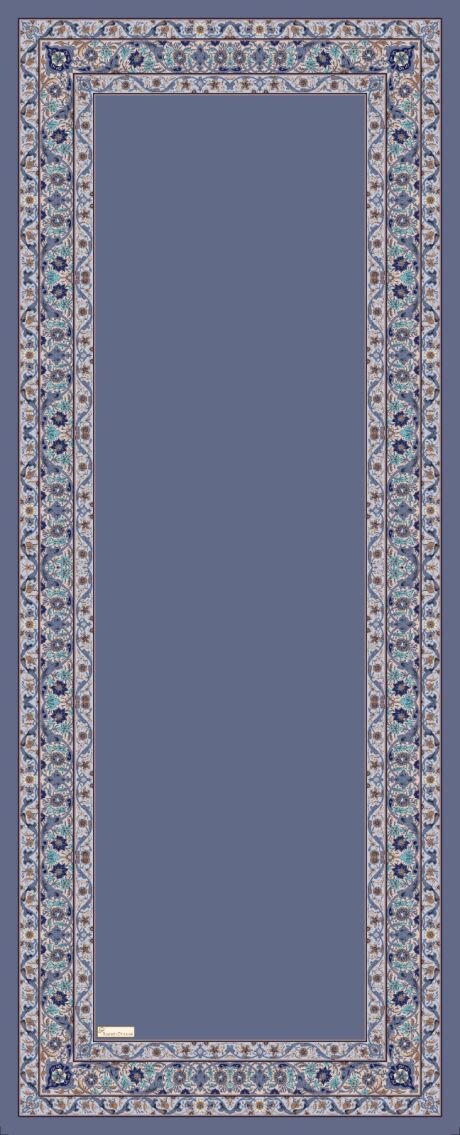 Royal Ottoman Print Hijab - Blue