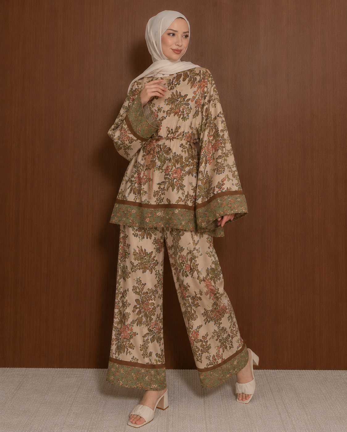 Breeze Linen Set - Olive