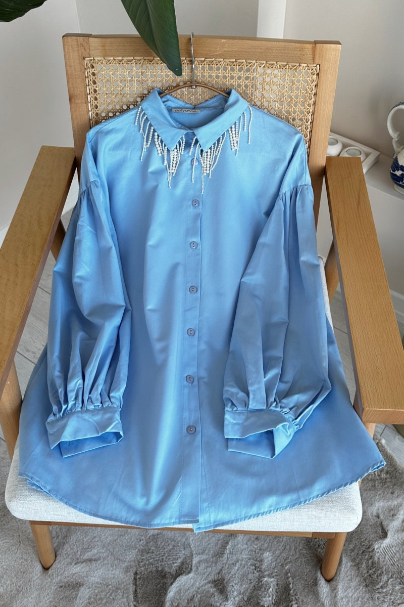 Pearl Collar Tunic