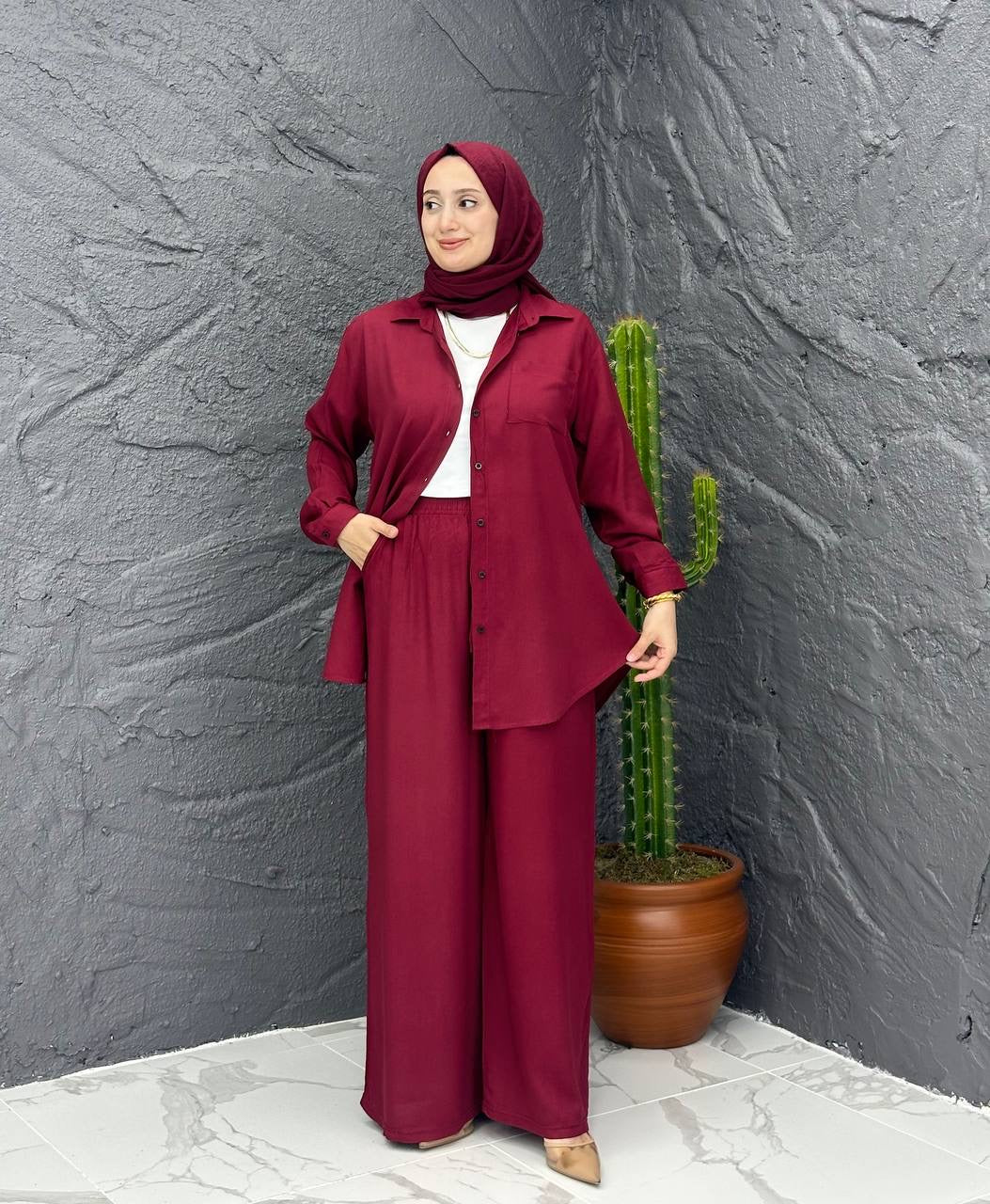 Wide Pants Summer Set