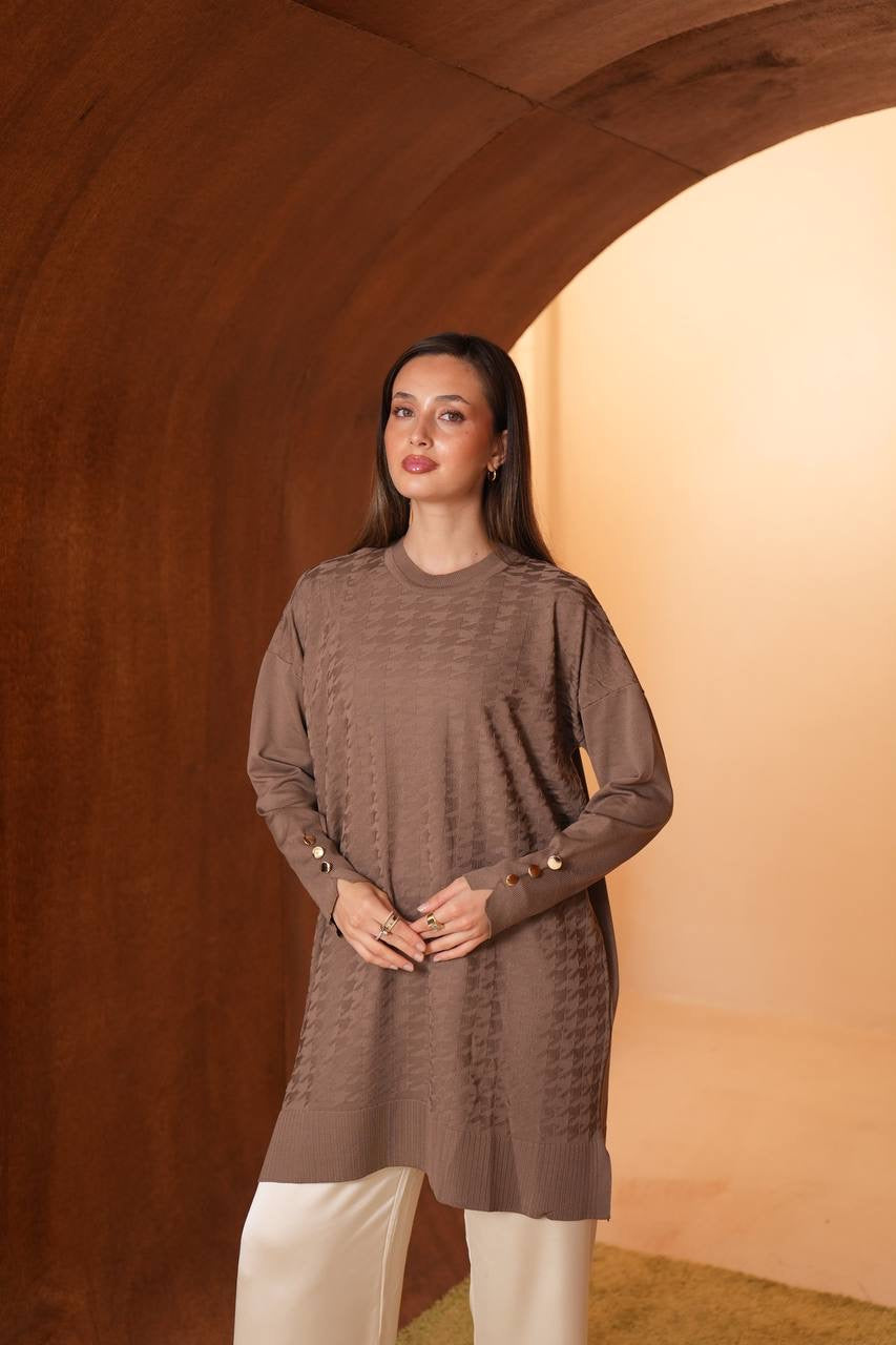 Cool Touch Tunic in taupe – Modestique