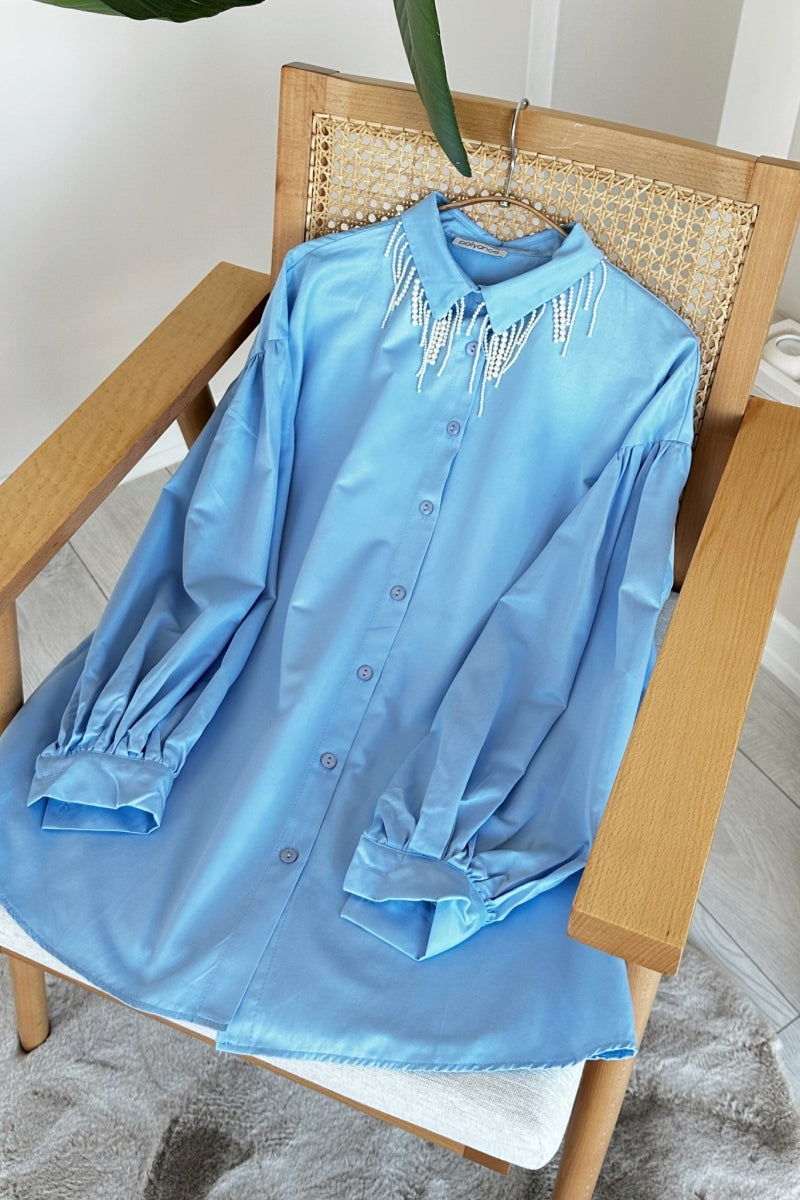 Pearl Collar Tunic