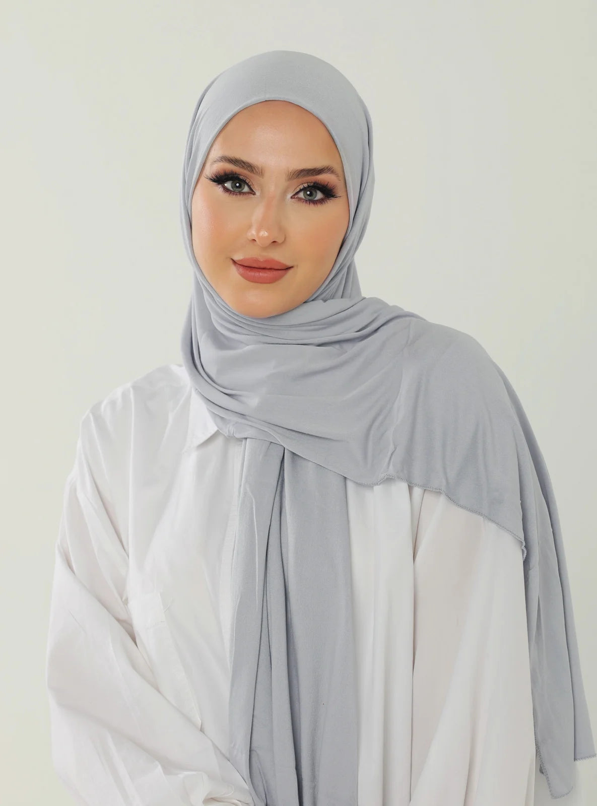 Jersey Hijab - Light Gray