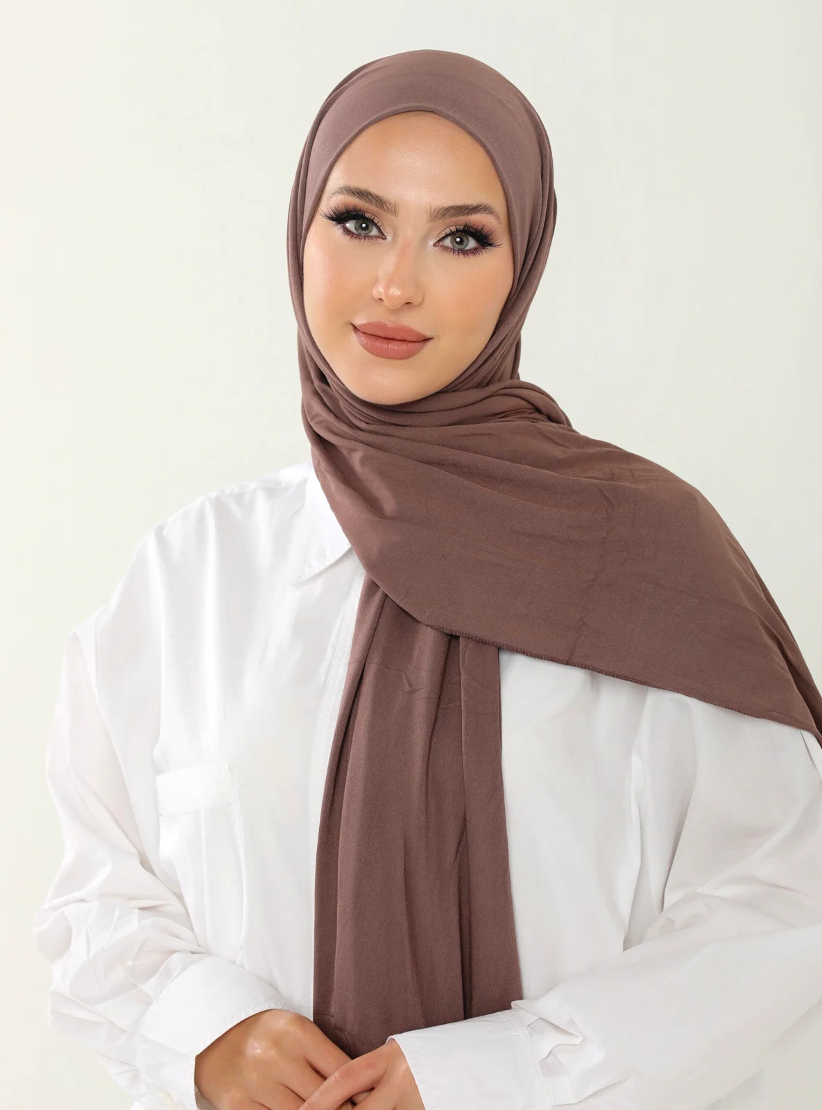 Jersey Hijab - Brown