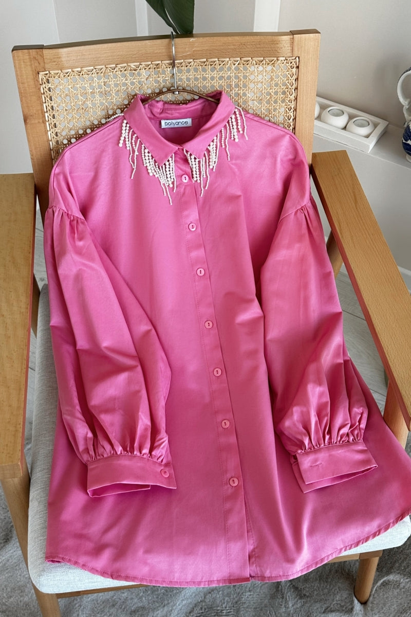 Pearl Collar Tunic