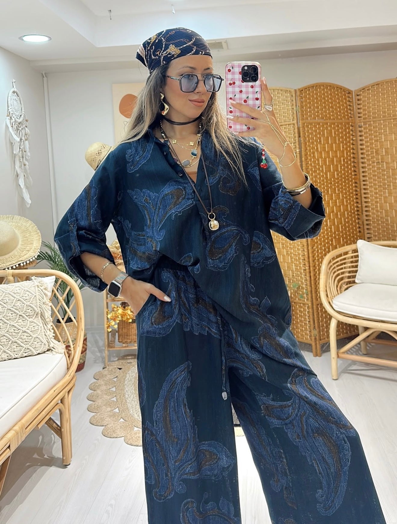 Bohemian Navy Set