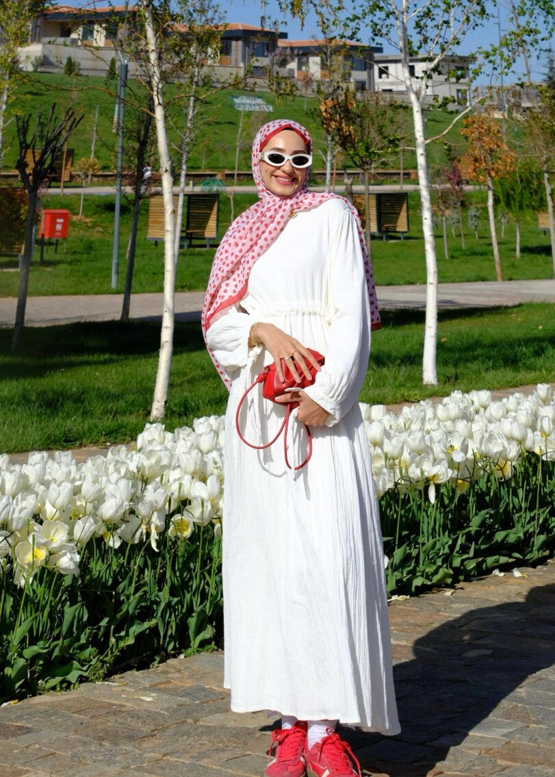 Playful Hearts Print Hijab
