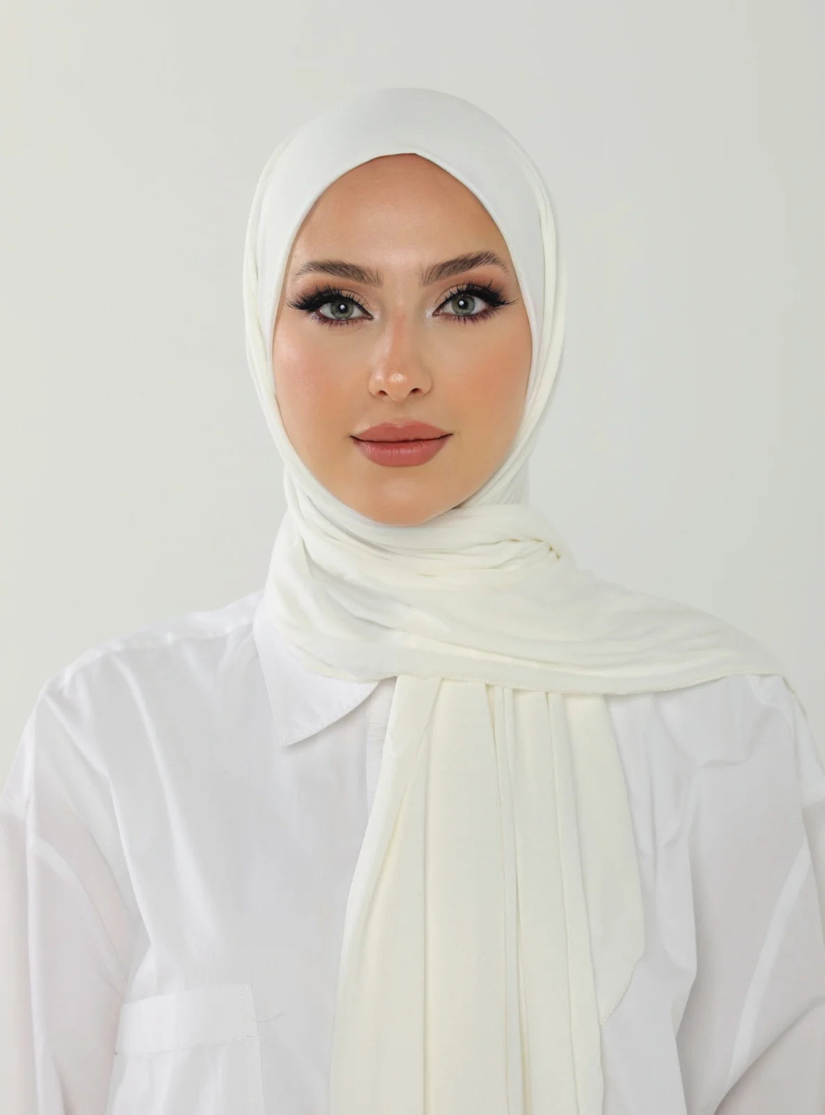 Jersey Hijab - Off White