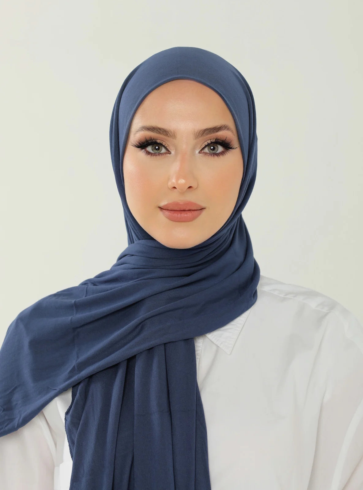 Jersey Hijab - Denim Blue