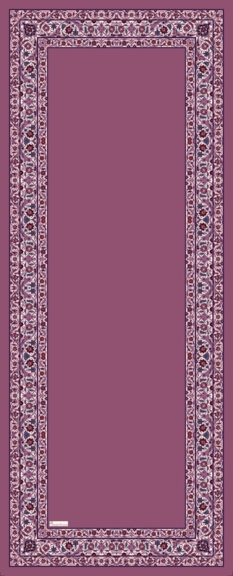 Royal Ottoman Print Hijab - Purple