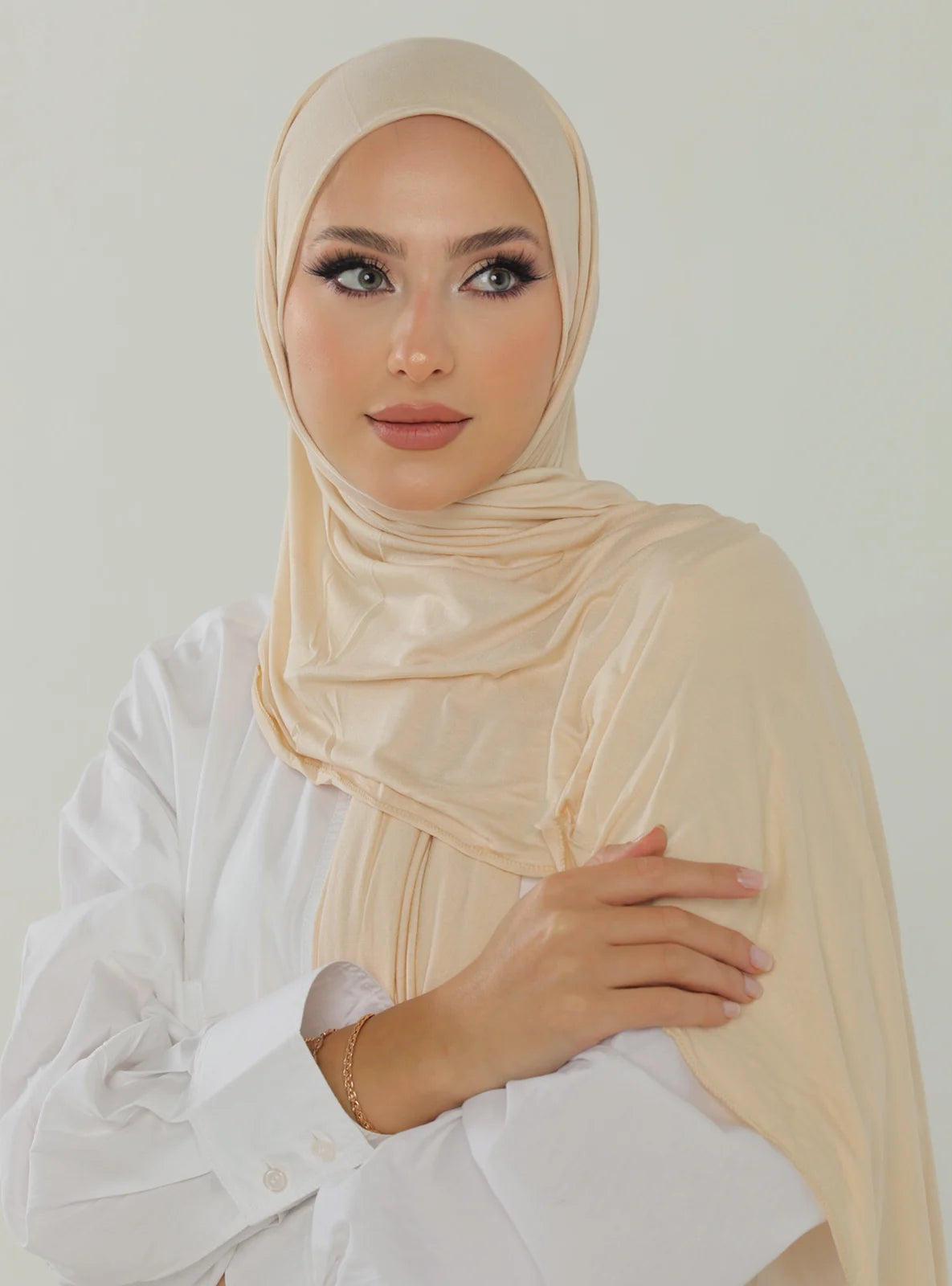Jersey Hijab - Warm Beige