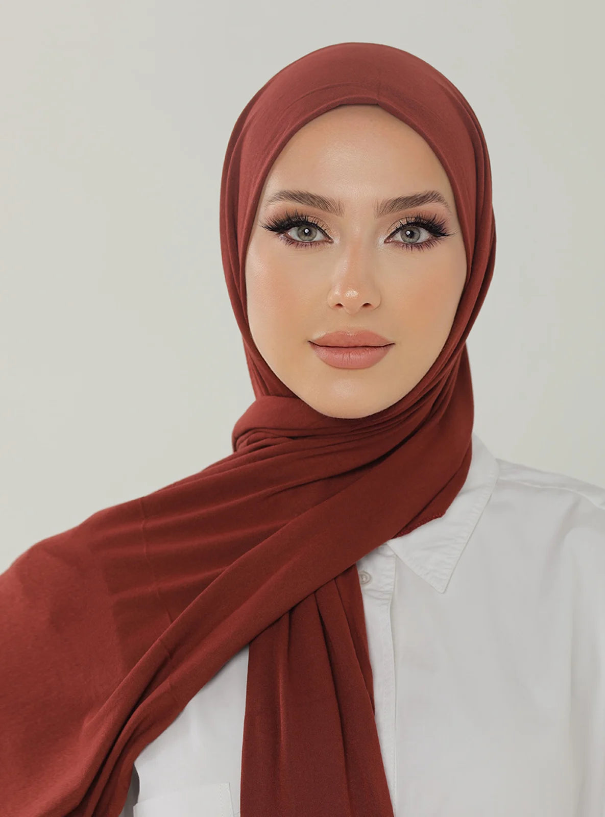 Jersey Hijab - Chestnut
