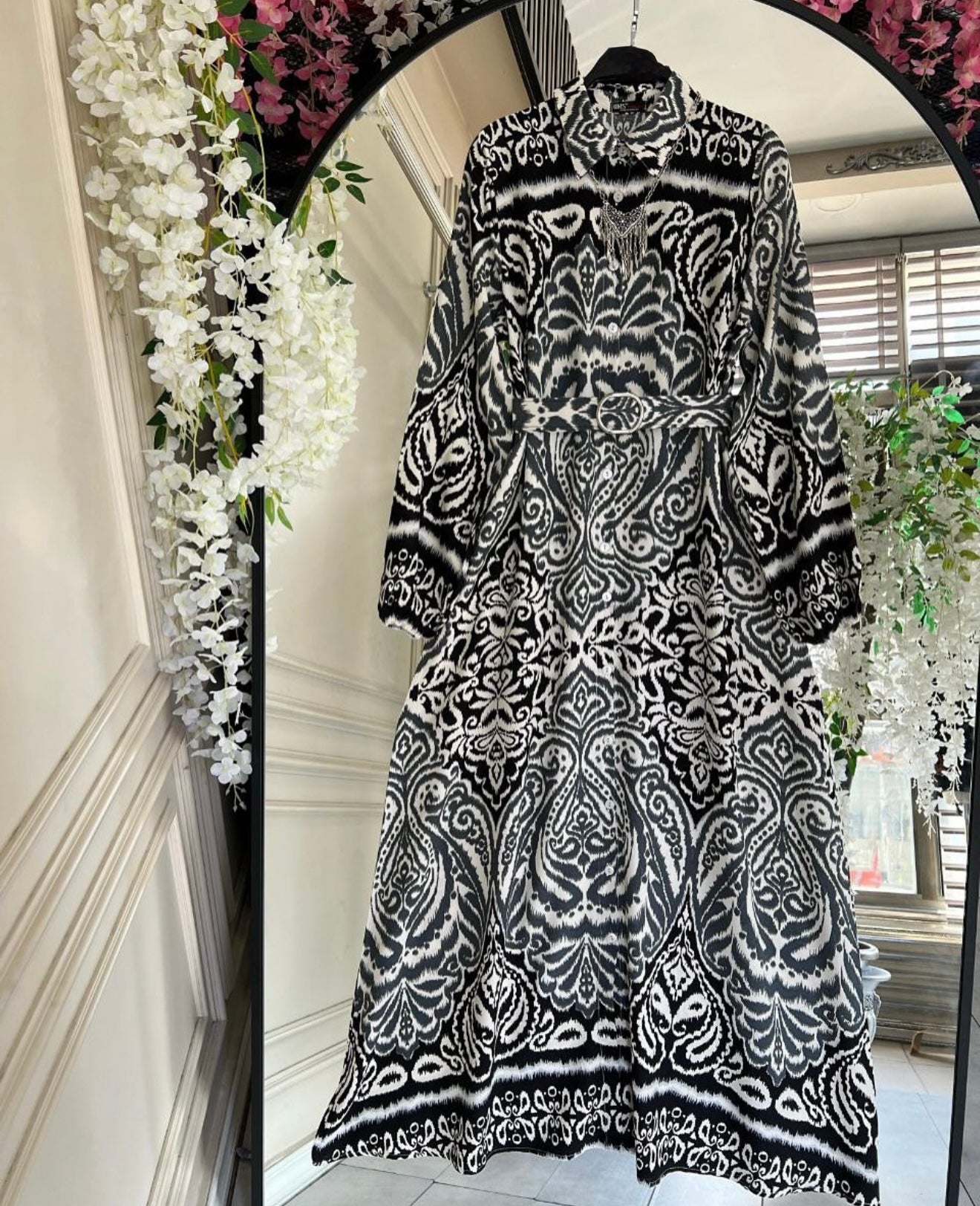 Sude Dress in Gray