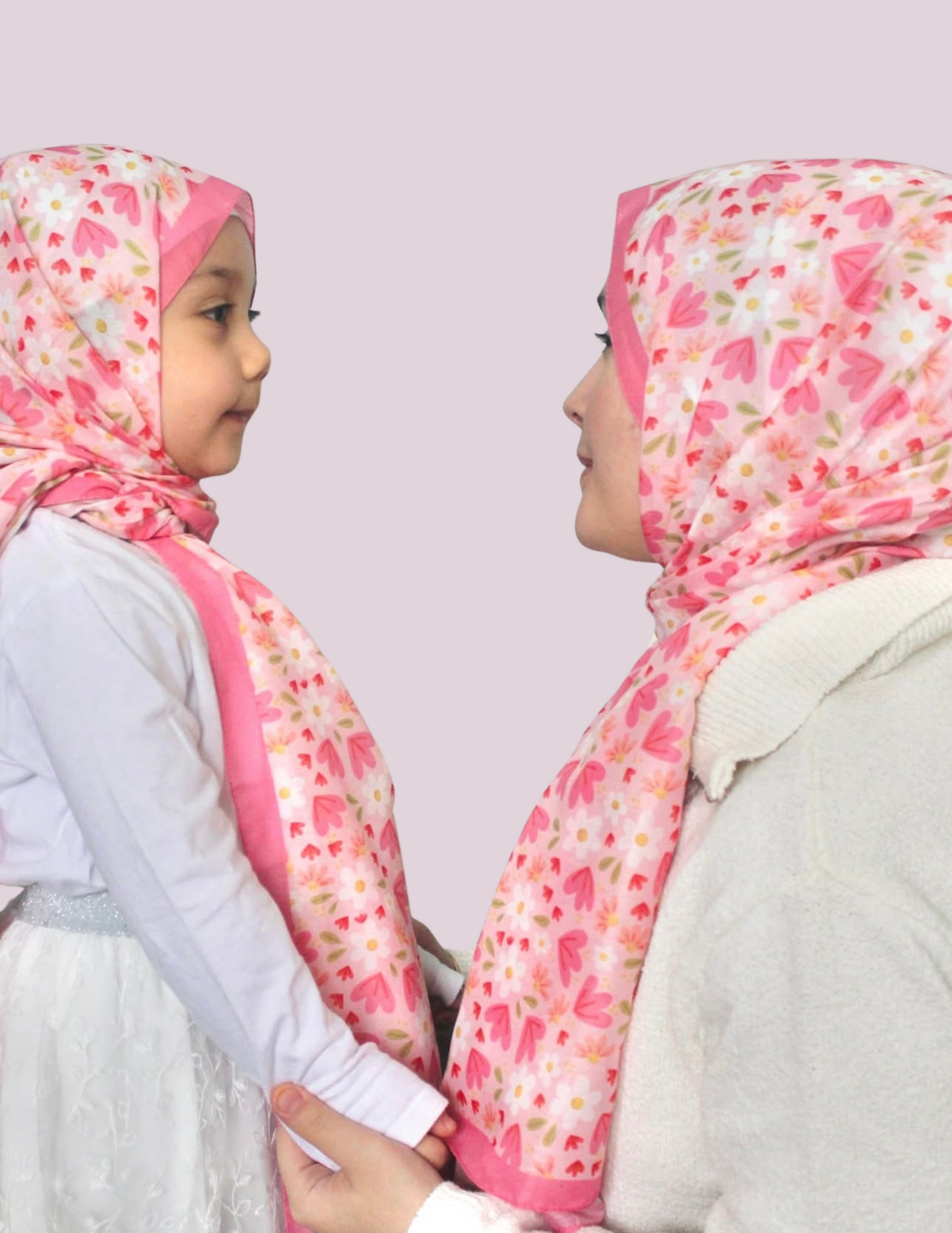 Mom & Me Print Hijab Set - Mini Bloom