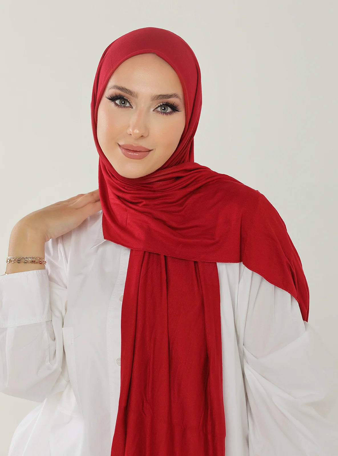 Jersey Hijab - Red