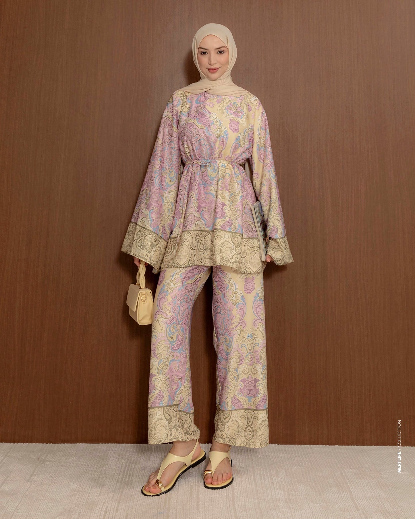 Harmony Satin Set - Butter