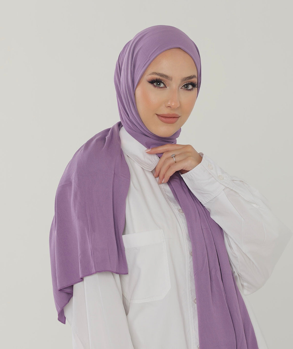 Jersey Hijab -  Lilac