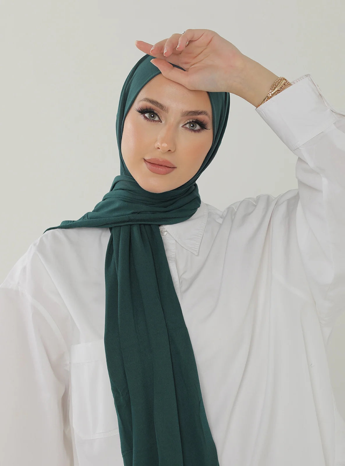 Jersey Hijab - Dark Green