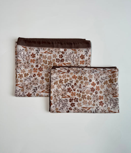 Mom & Me Print Hijab Set - Neutral Florals