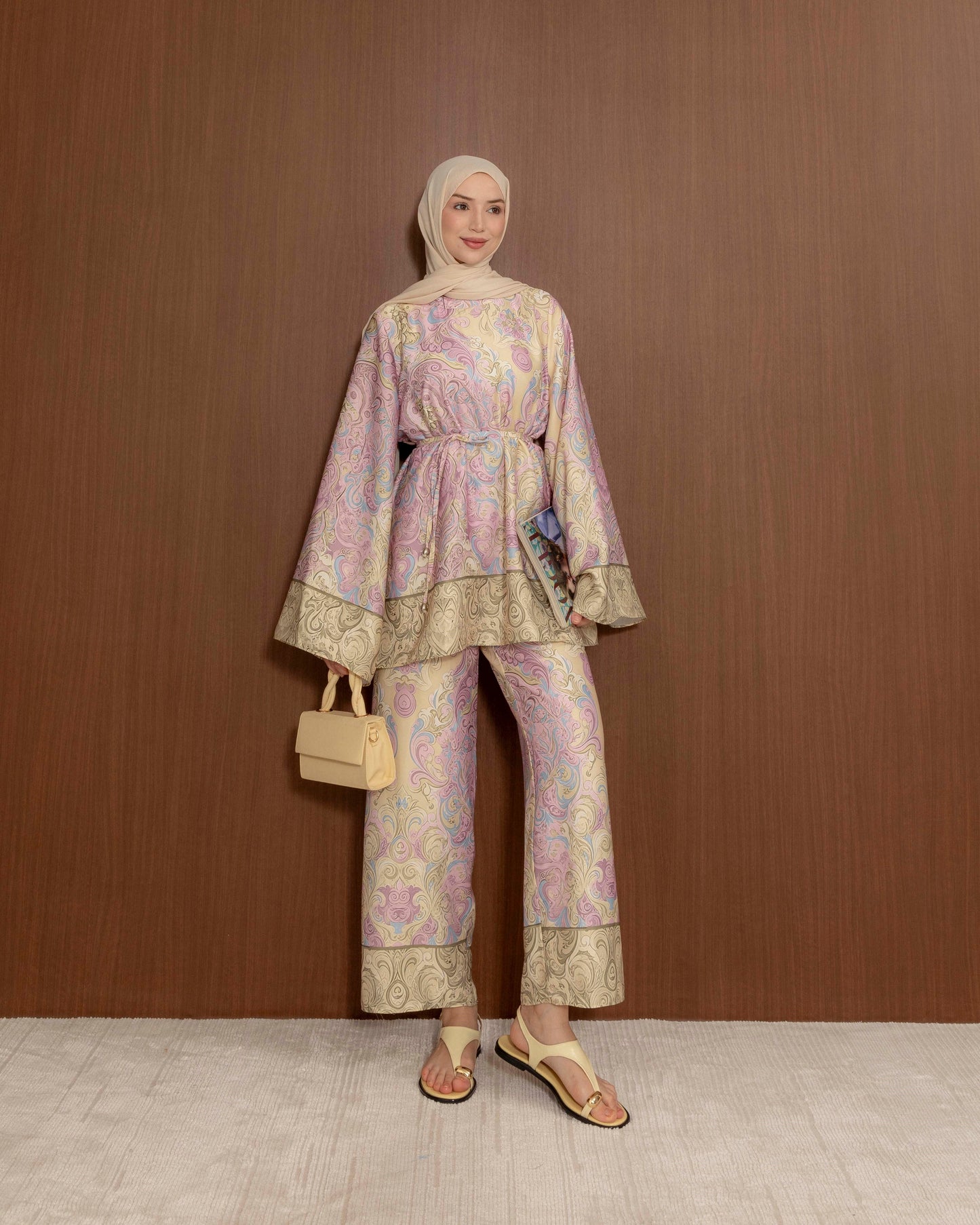 Harmony Satin Set - Butter