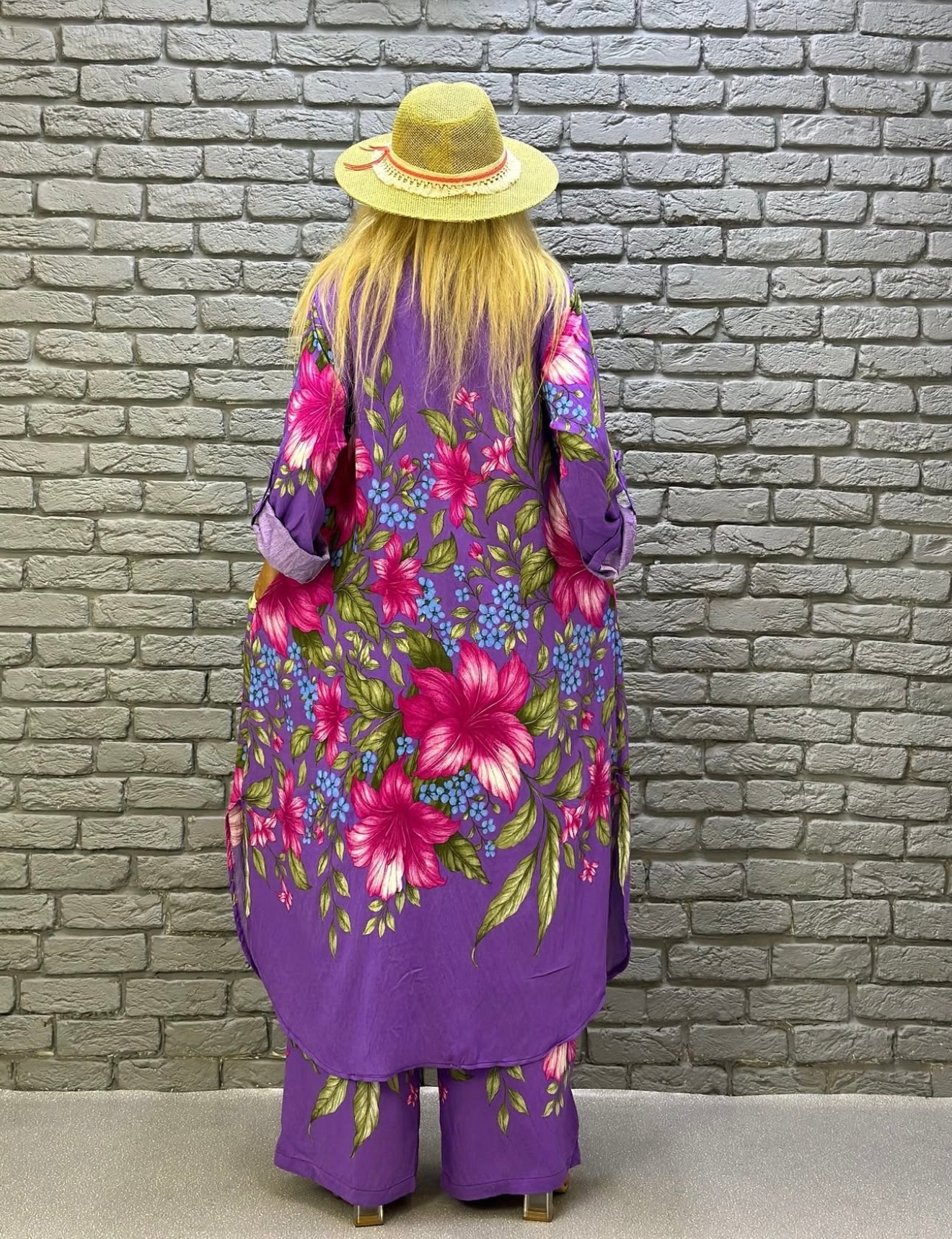 Petals & Purple Pant Set