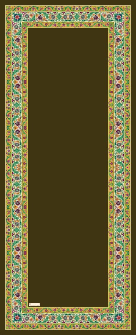 Royal Ottoman Print Hijab - Green