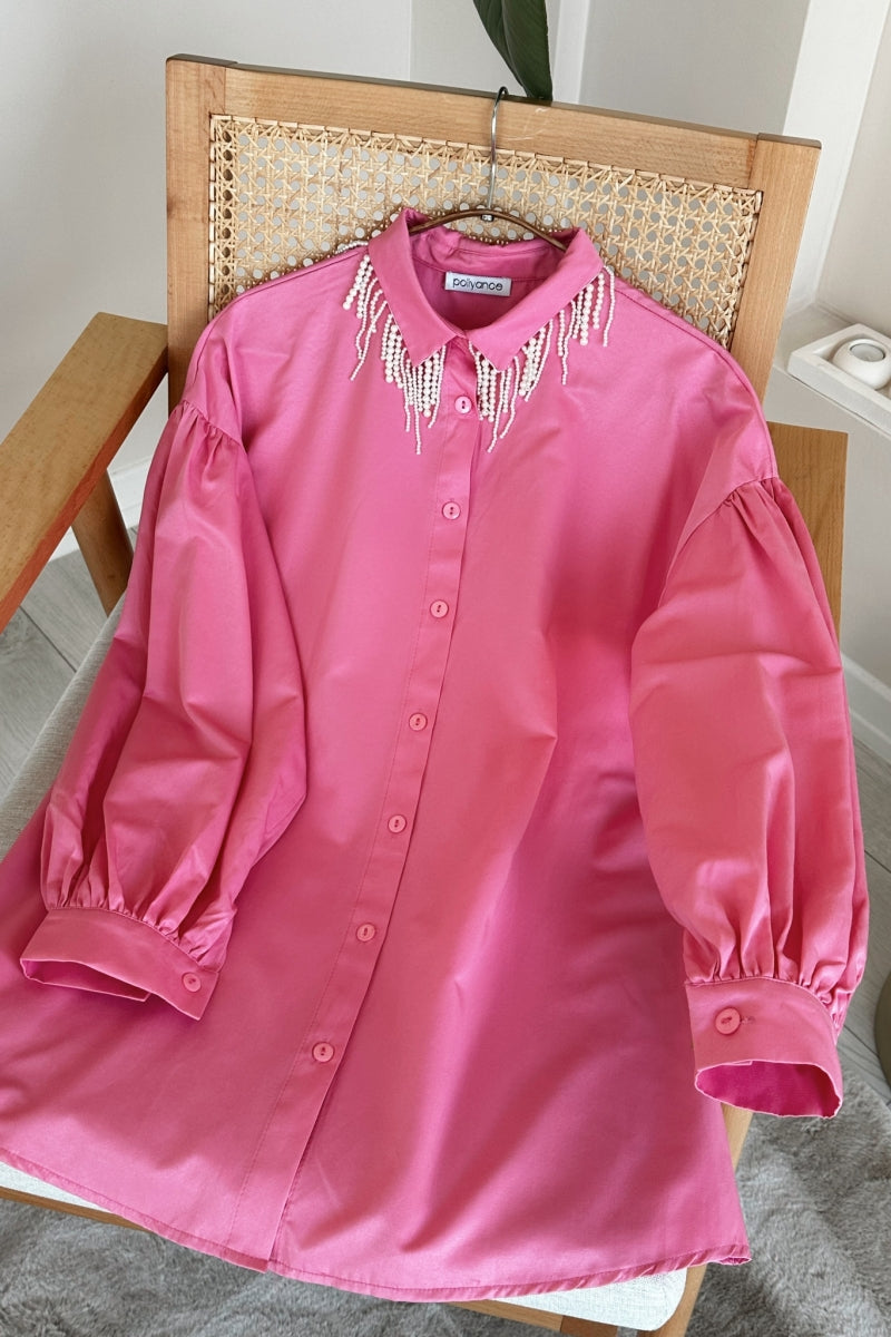 Pearl Collar Tunic