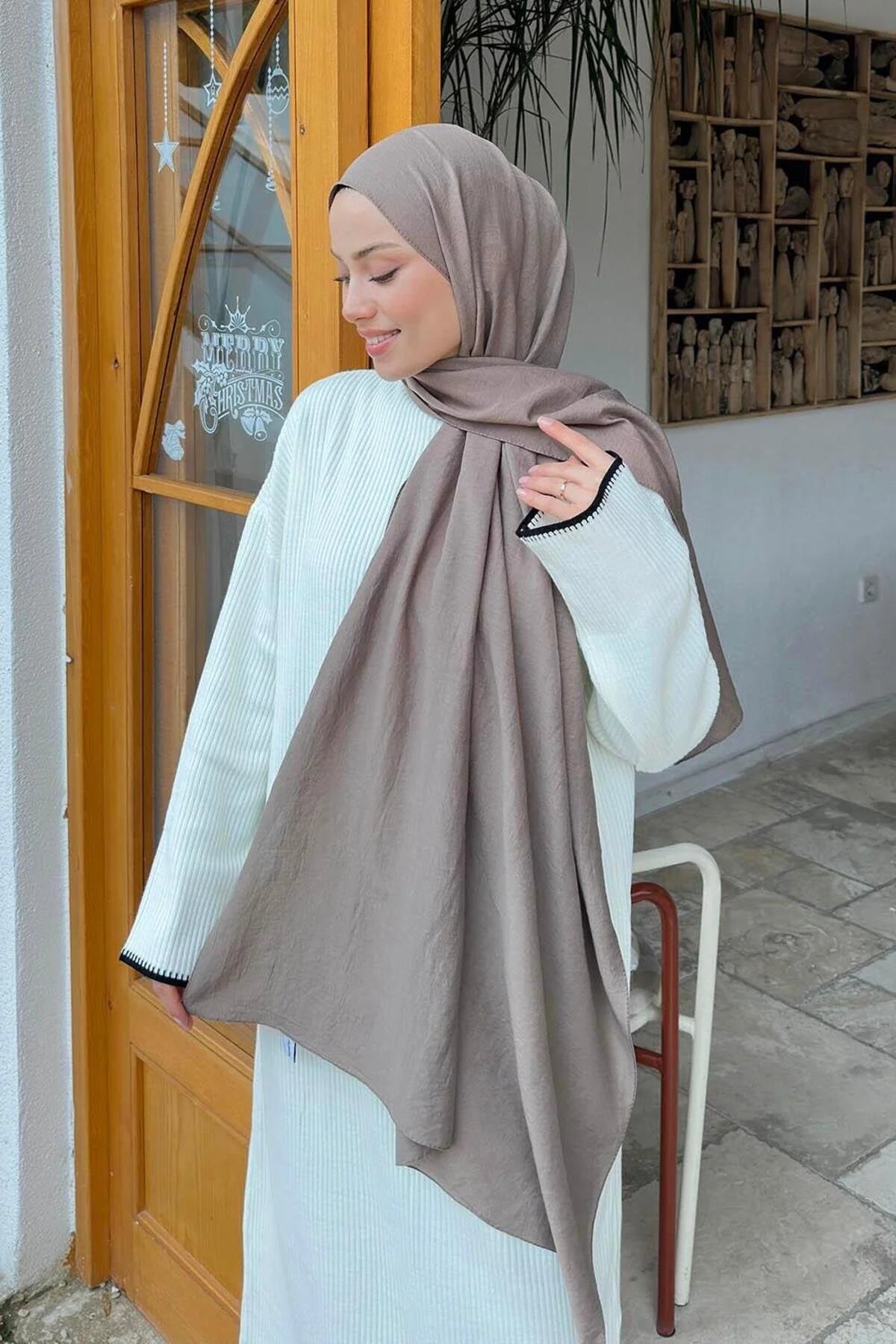 Comfort Cotton Hijab - Taupe