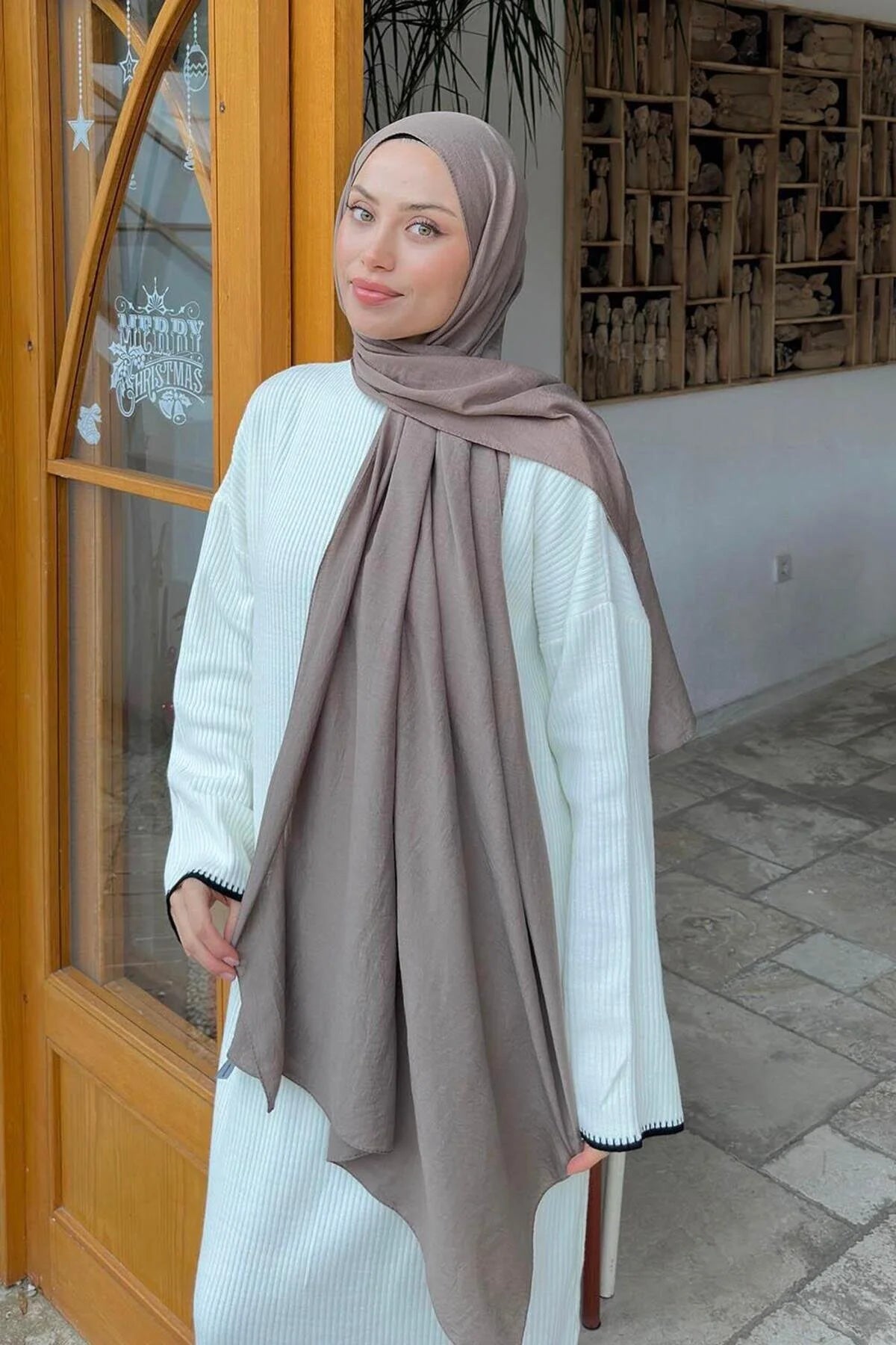 Comfort Cotton Hijab - Taupe