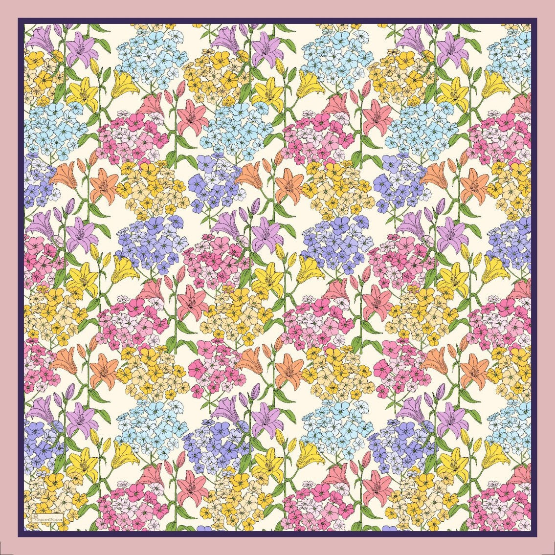 Flower Garden Square Hijab