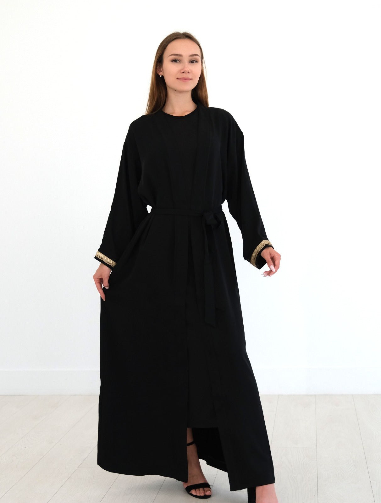 Black Abaya with Belt