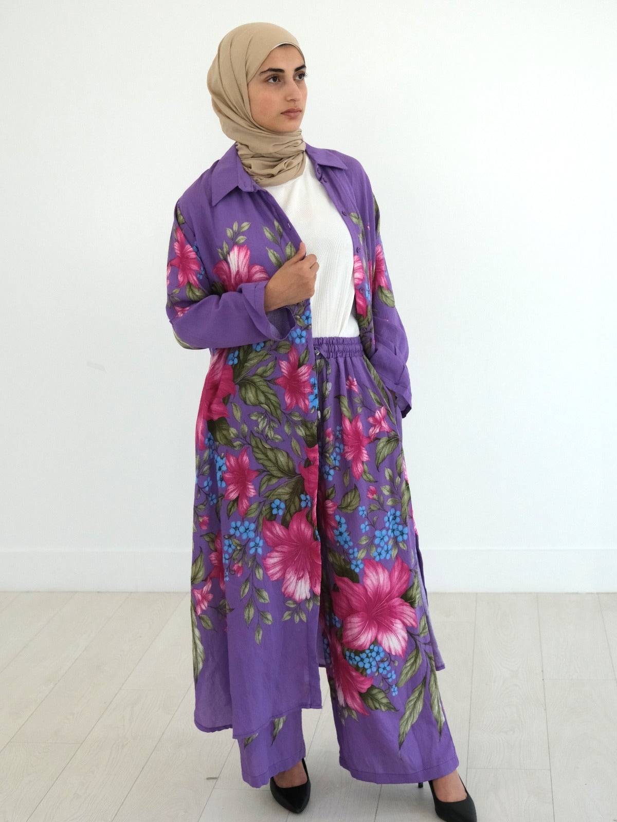 Petals & Purple Pant Set