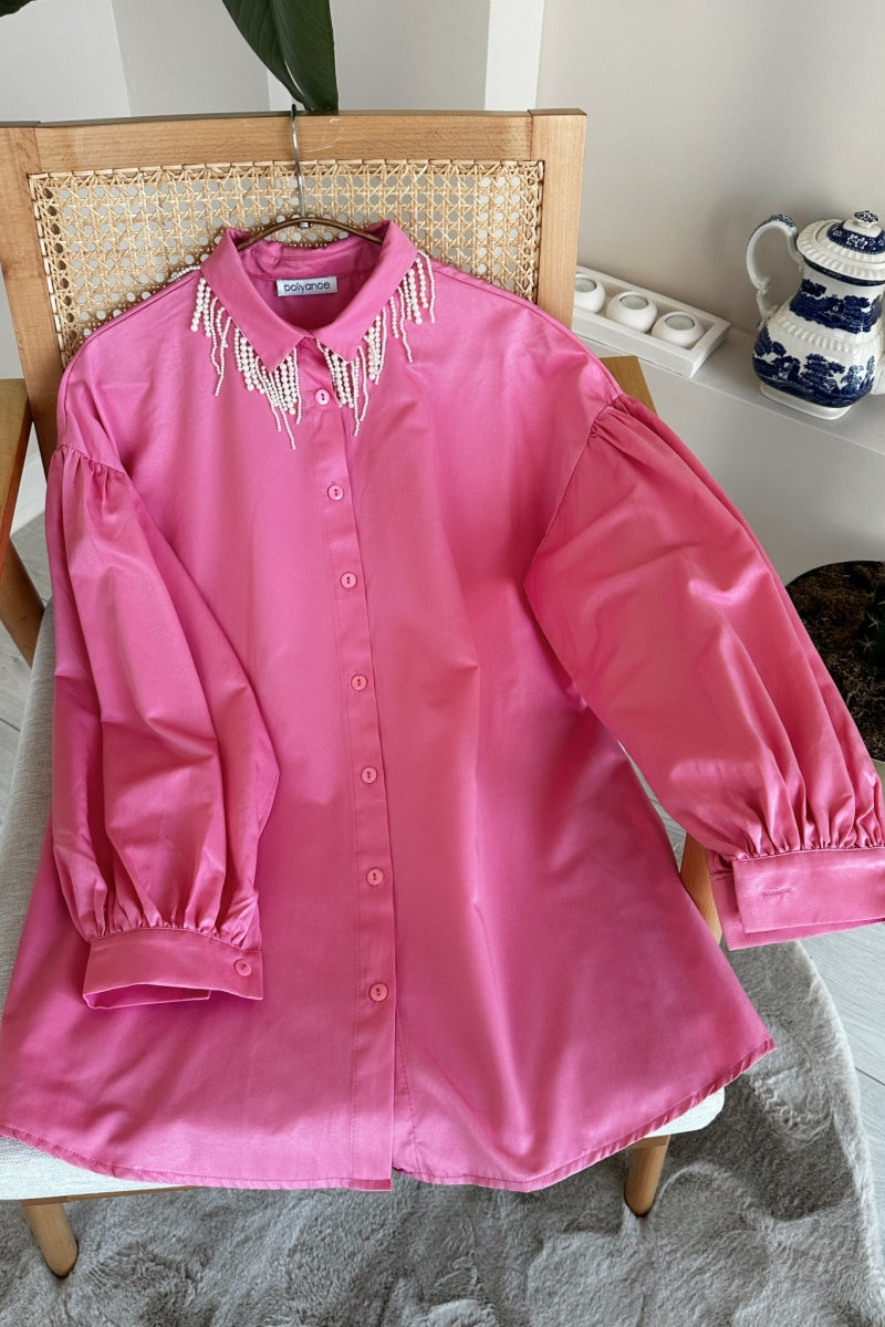 Pearl Collar Tunic