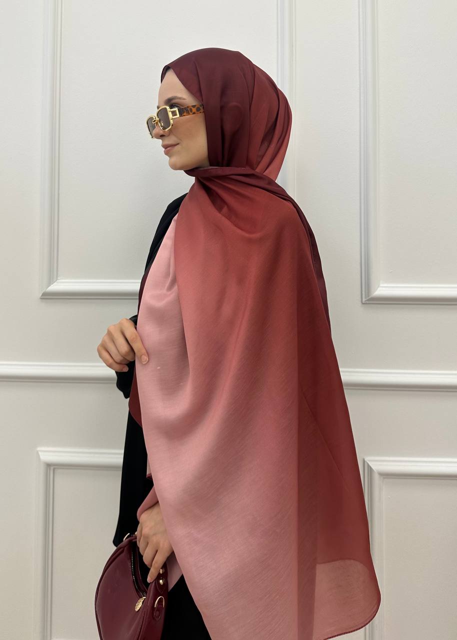Ombre Hijab - Peach