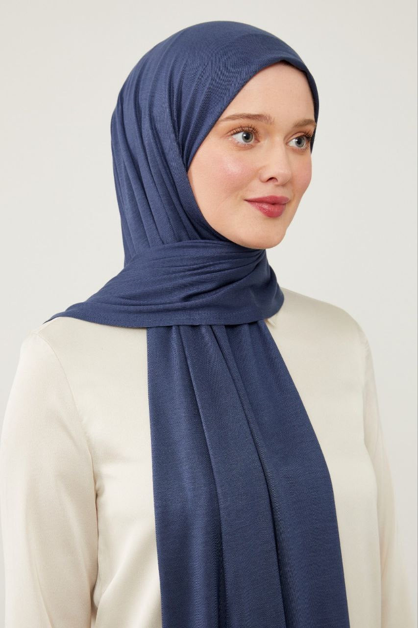 Jersey Hijab - Navy