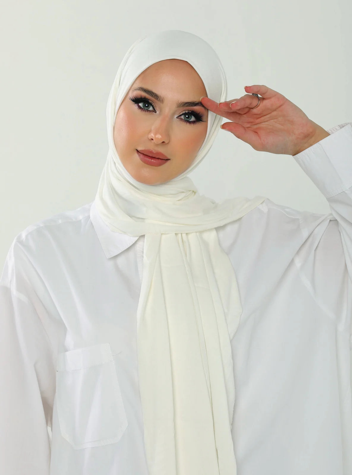 Jersey Hijab - Off White