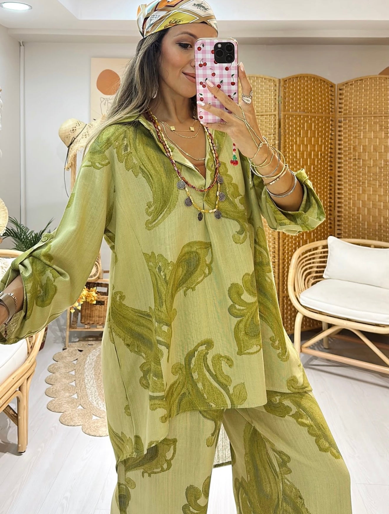 Bohemian Pistachio Set