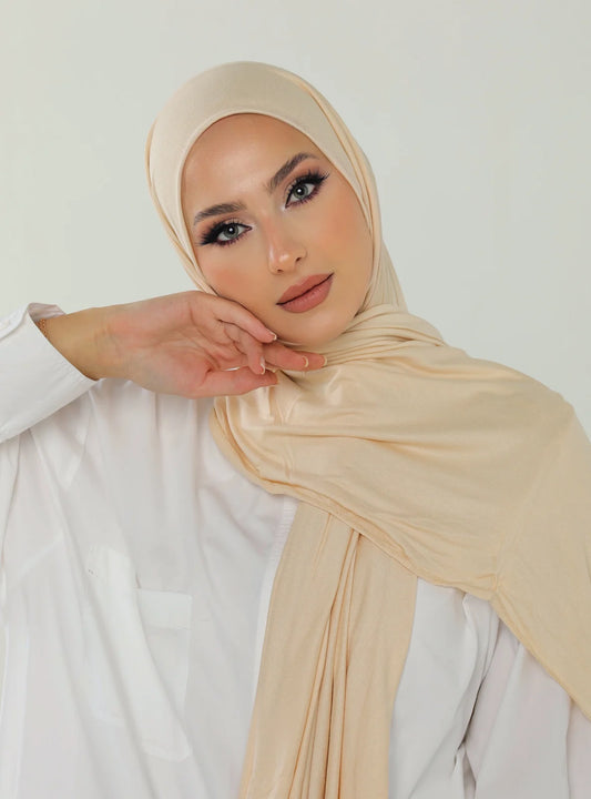 Jersey Hijab - Warm Beige