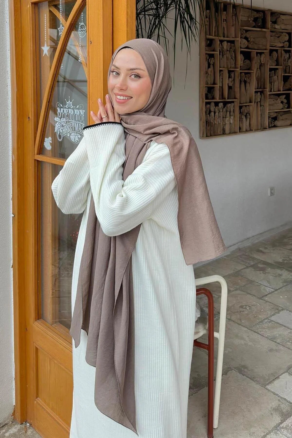 Comfort Cotton Hijab - Taupe
