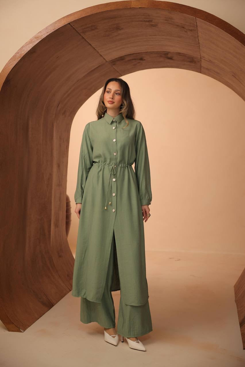 Elegance in Motion Set - Buttoned Cuffs